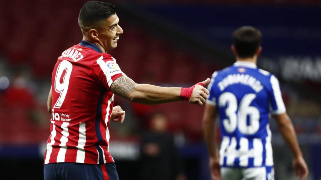 Luis Suárez, en un momento del partido