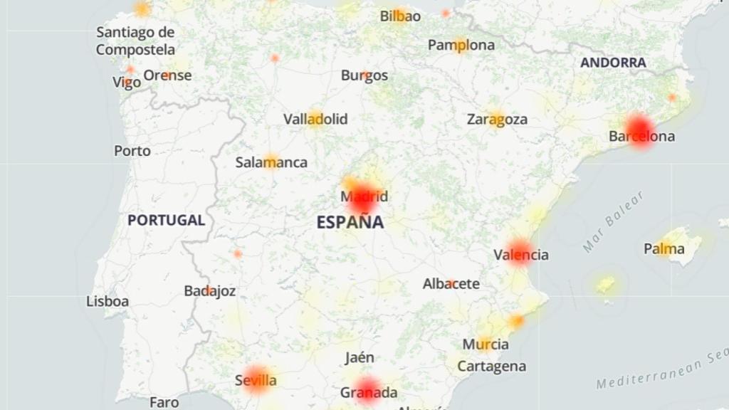 Mapa de fallos de Twitch