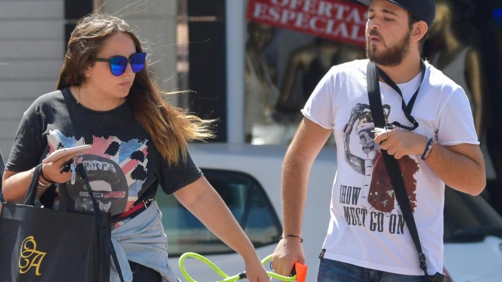 David junto a su hermana Rocío en una imagen de 2019.