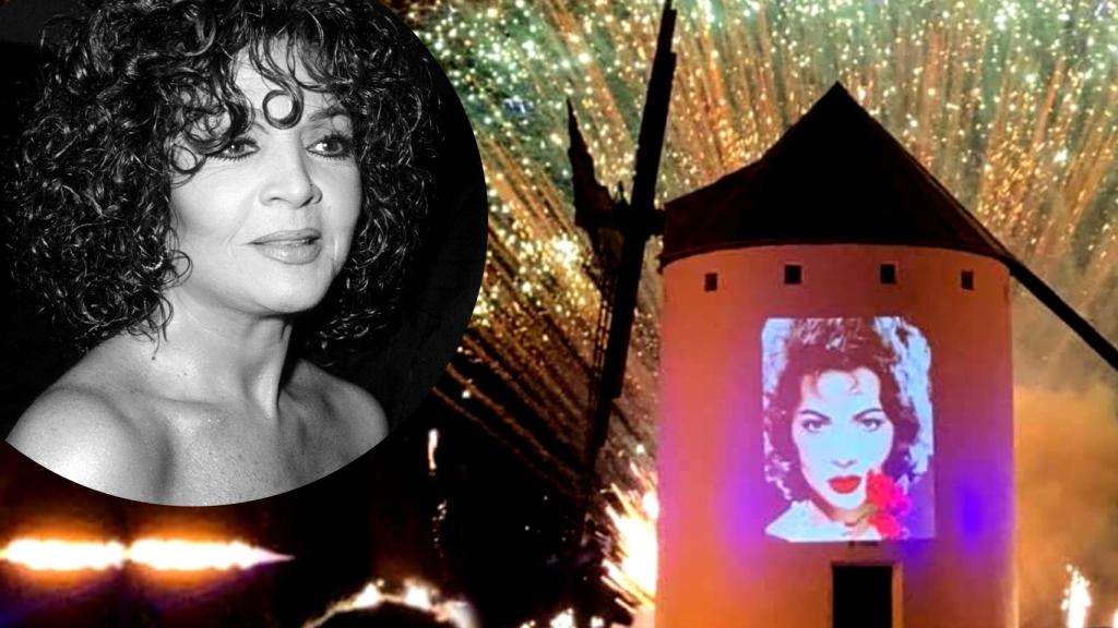 La 'Sierra de los Molinos' de Campo de Criptana ha homenajeado a Sara Montiel.