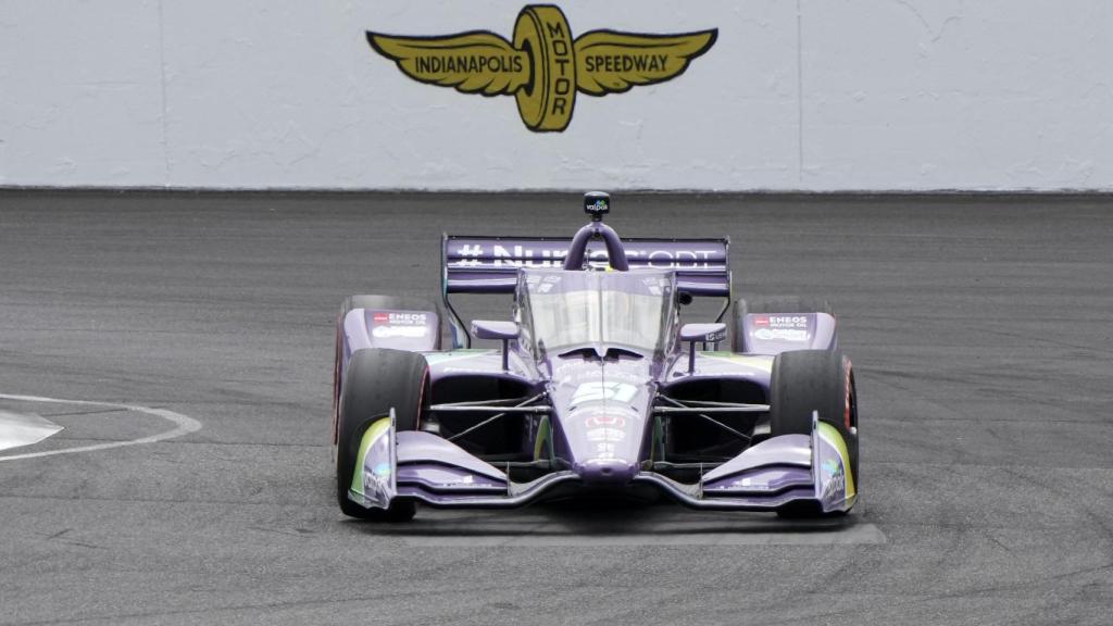 Grosjean pilotando su Dale Coyne Racing en el GP de Indianápolis 2021