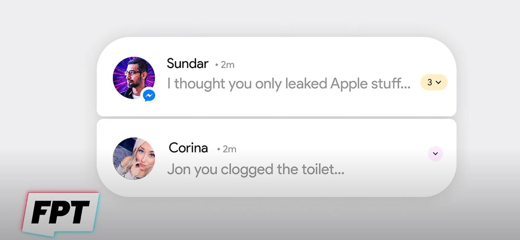Esquinas redondeadas en las notificaciones en Android 12