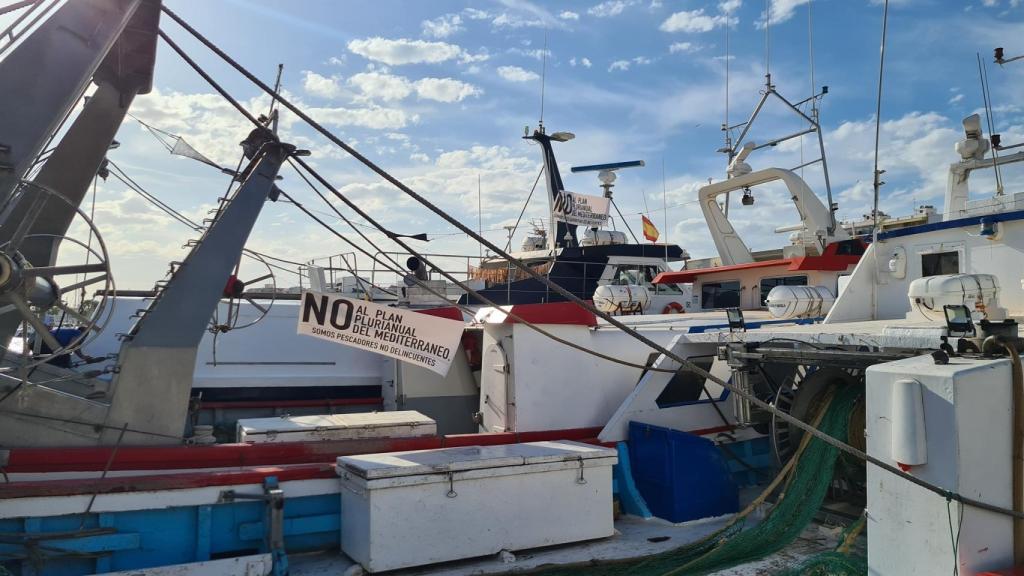La Cofradía de Pescadores de Santa Pola ha difundido imágenes reivindicativas como ésta.