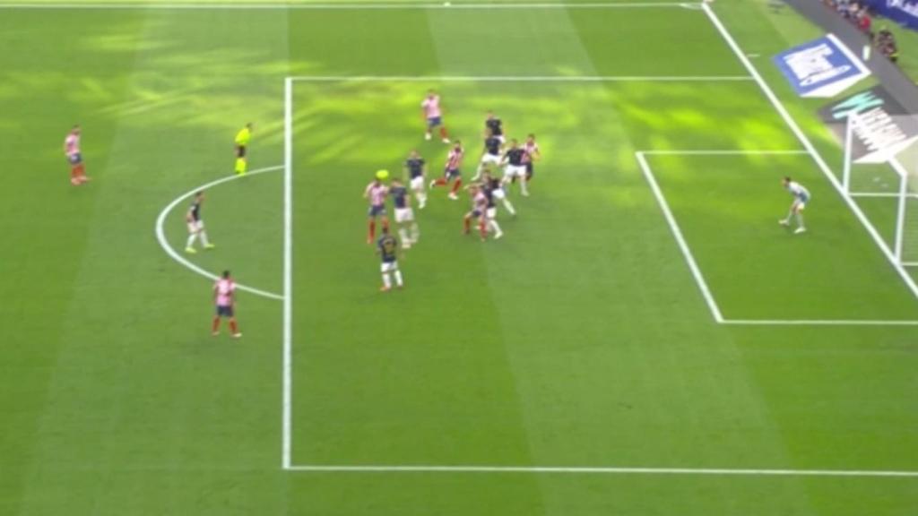 Gol anulado al Atlético de Madrid por fuera de juego