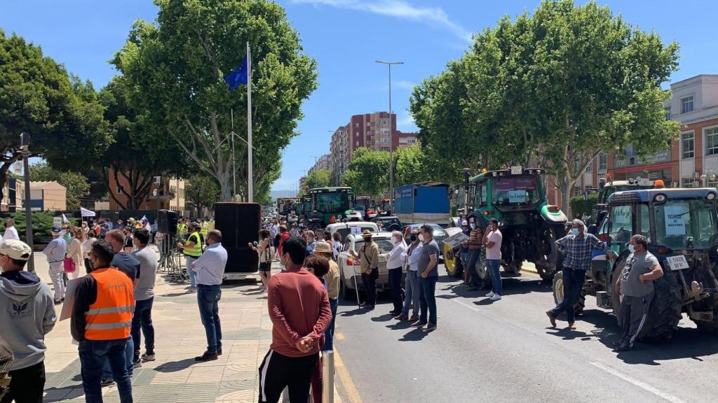 Tractorada celebrada este fin de semana en protesta a los cambios normativos en el Trasvase Tajo-Segura.