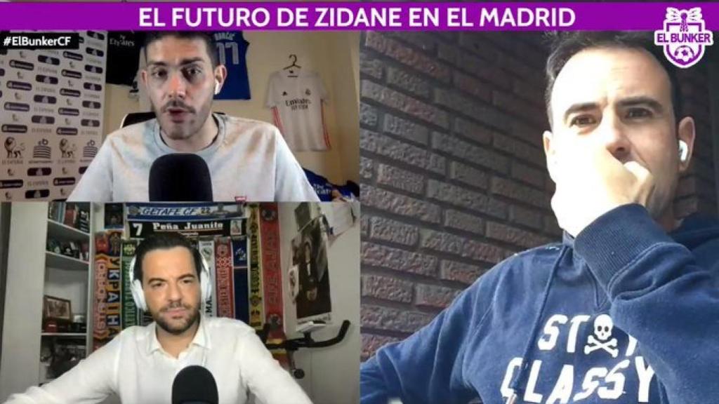 Jorge Calabrés, Felipe del Campo y Nacho Peña, en El Bunker CF