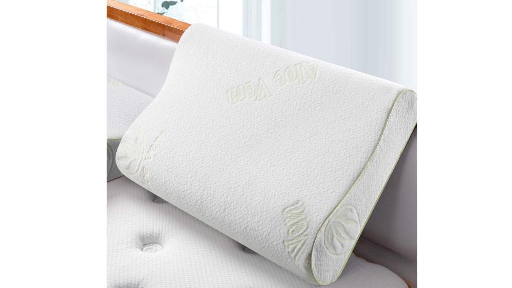 Almohada viscoelástica con funda de Aloe Vera