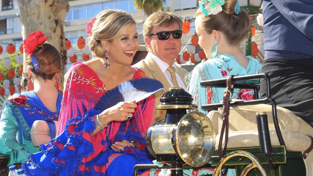 Máxima y Guillermo de Holanda en la Feria de Abril