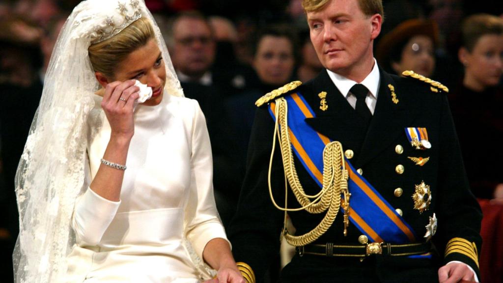 Máxima y Guillermo de Holanda el día de su boda
