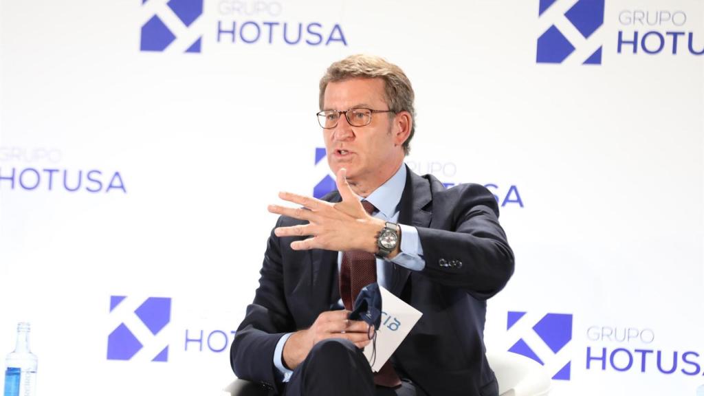 Feijóo  en la VII edición de Hotusa Explora.