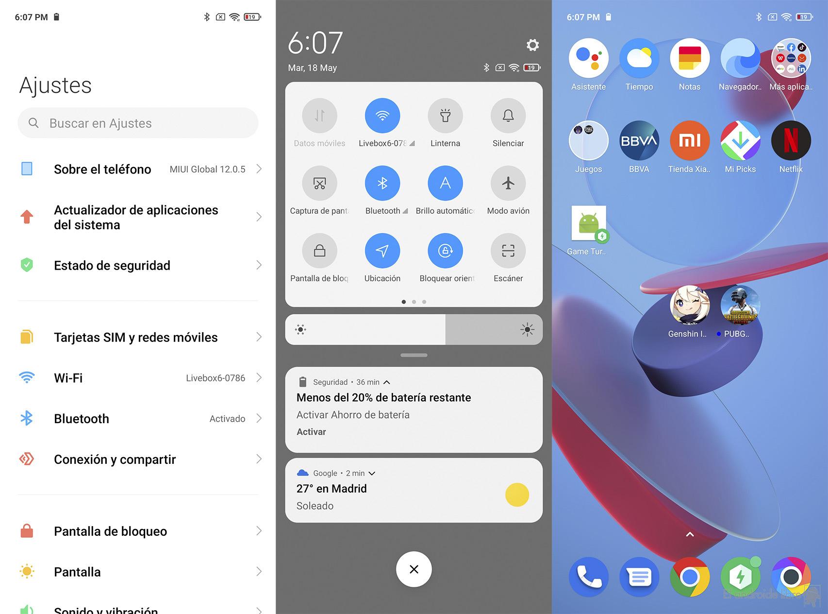 MIUI 12 en el POCO M3 Pro 5G