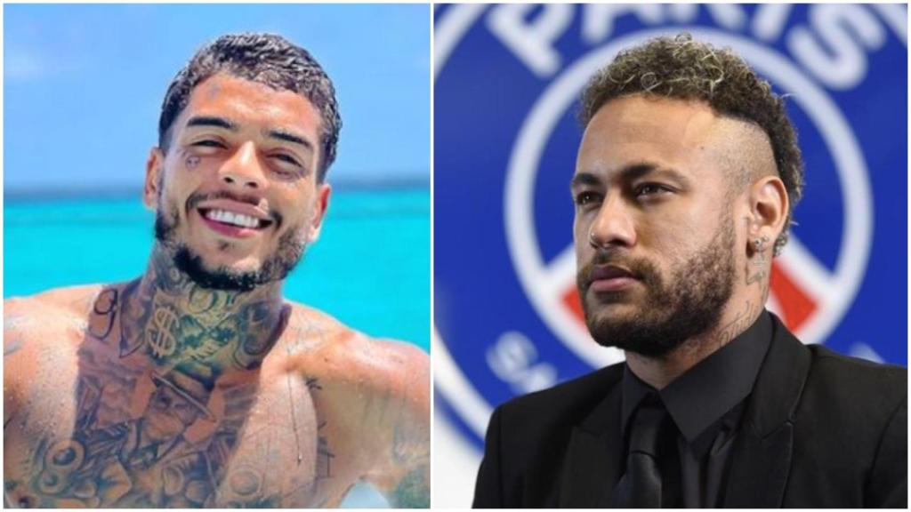 Kevin Nascimento y Neymar, en un collage