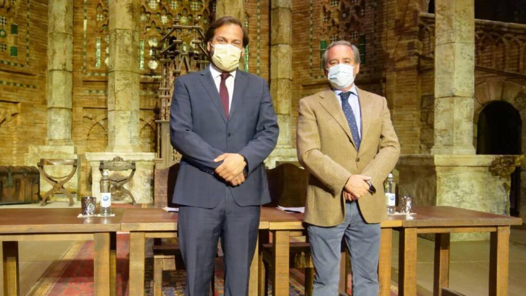 Erwan de la Villéon (i) y Ángel Nicolás (d)