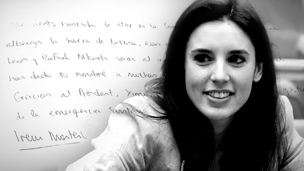 Analizamos la grafía de Irene Montero para conocer su faceta más desconocida.
