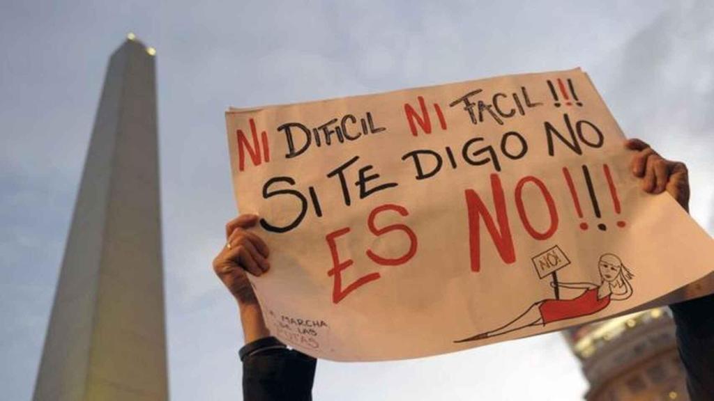 Cartel contra la violencia machista.