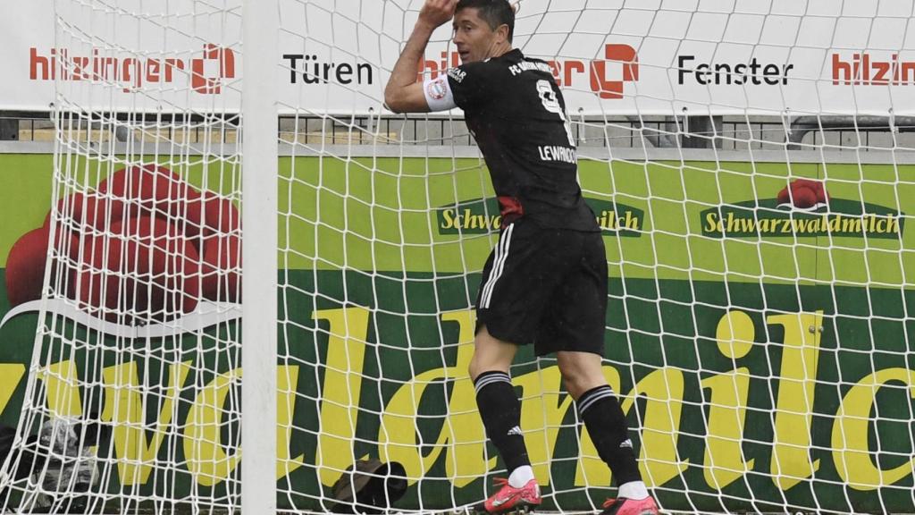 Robert Lewandowski, en un partido con el Bayern Múnich