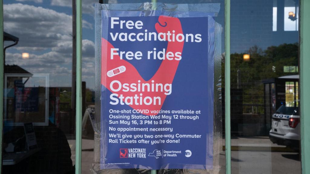 Cartel para la vacunación en Estados Unidos.