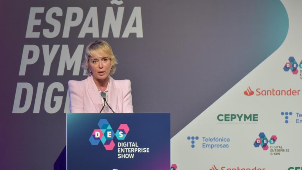 Carme Artigas inaugurando el Foro de las Administraciones Públicas de DES2021.