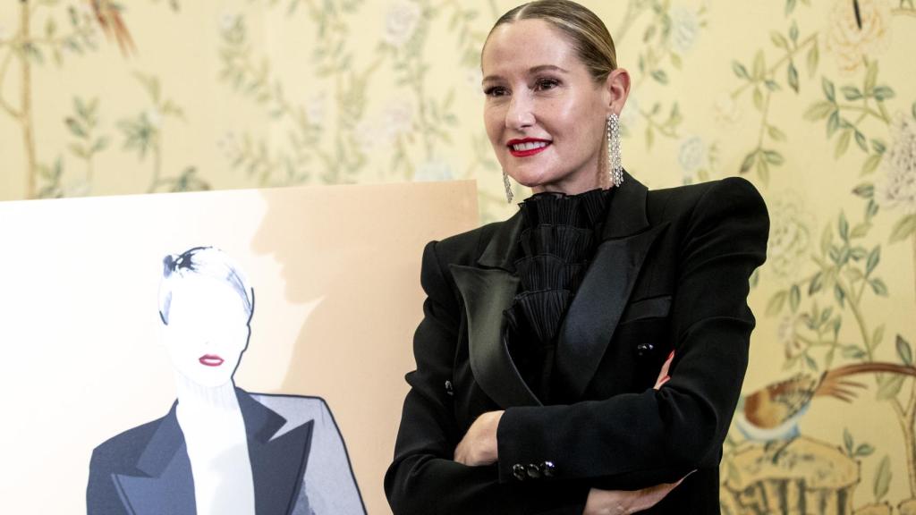 Fiona Ferrer en la presentación de 'La estilista', su último libro.