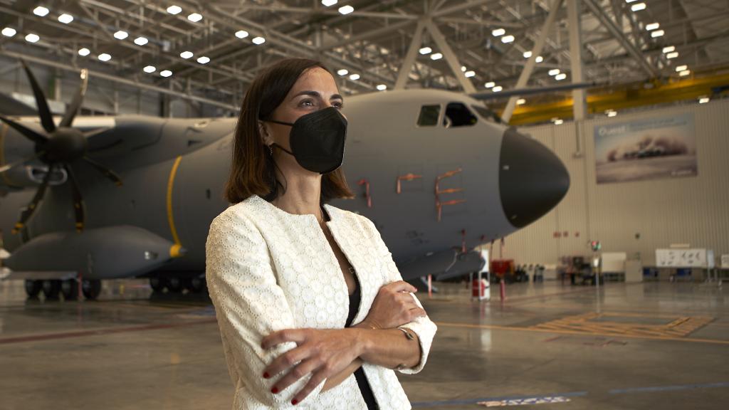María Prieto, responsable de la Línea de Montaje Final del A400M.
