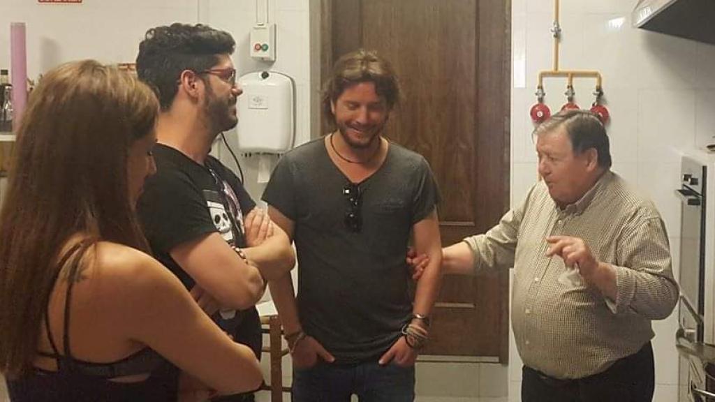 Manuel Carrasco en El Tamborilero con Rosendo en una imagen de archivo