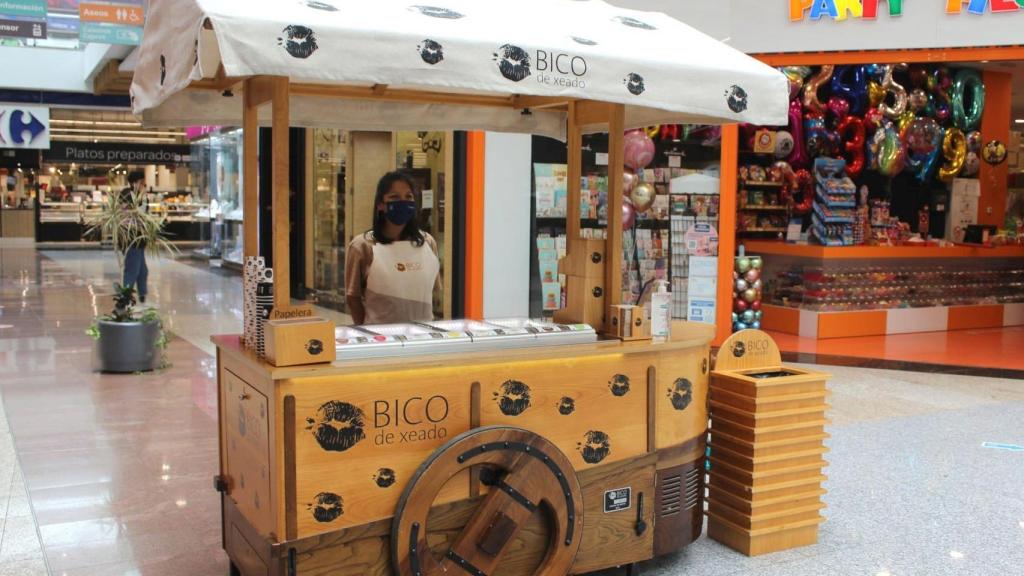 El puesto de Bico de Xeado en As Cancelas.
