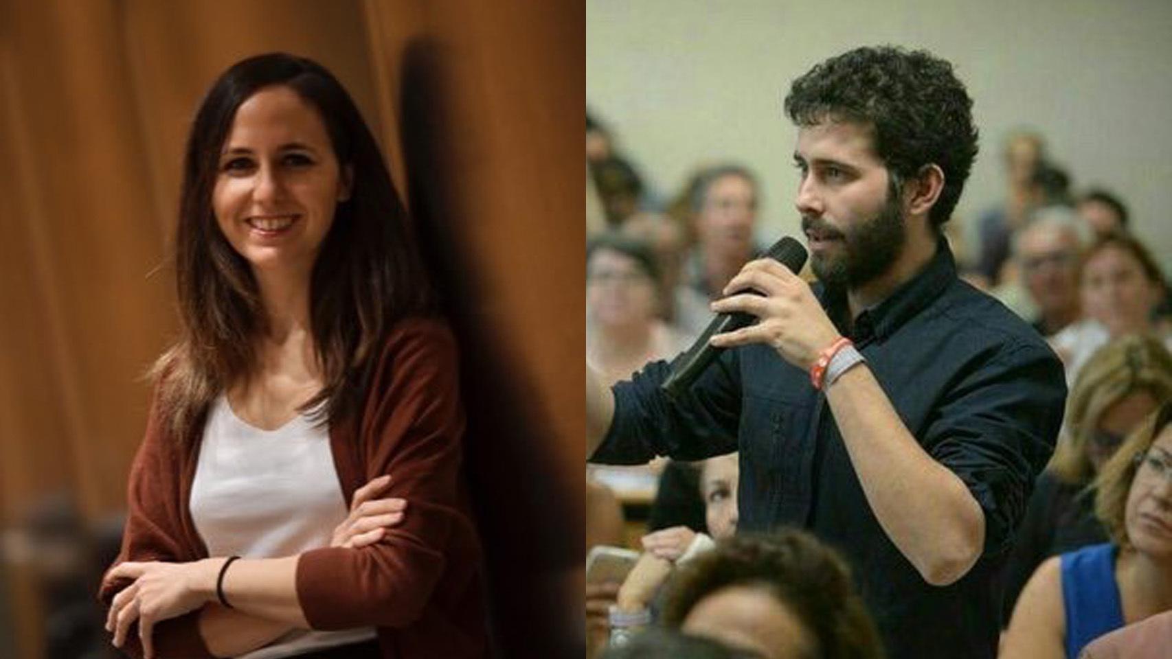 Ione Belarra y su pareja, Nacho Ramos