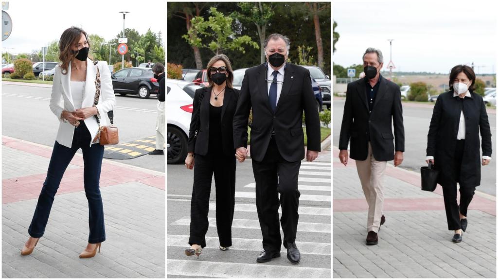 Paloma Lago, Juancho García Obregón y el diseñador Roberto Torretta junto a su esposa.