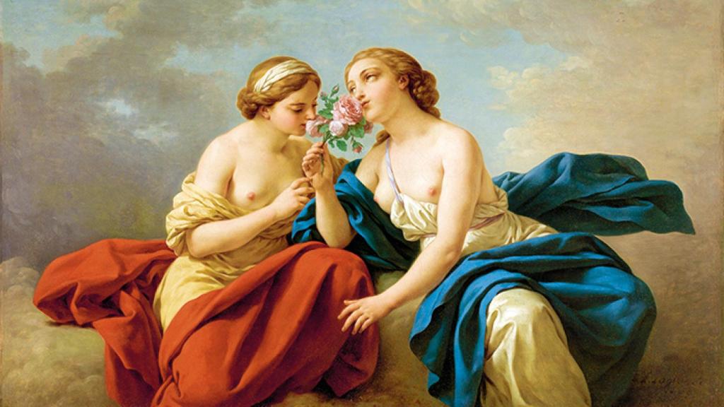 18-13-Louis-Jean-François Lagrenée: 'Alegoría del Olfato', 1775. Museo del PradoAlegoría-del-Olfato