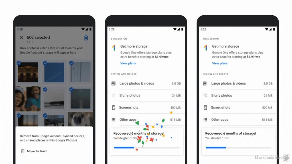 Herramienta de gestión de fotos para su borrado de Google Fotos