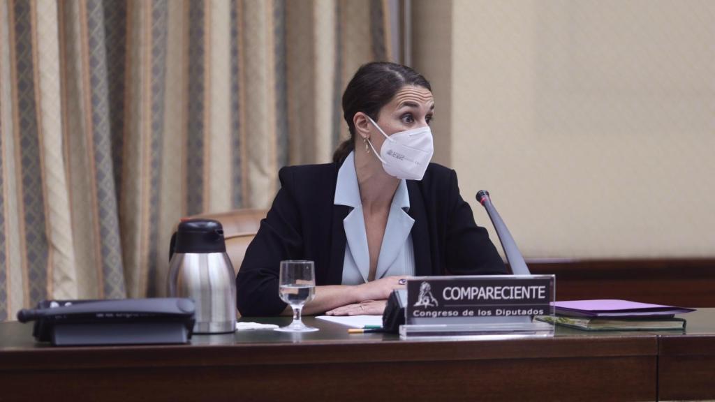 Noelia Vea durante su comparecencia este martes en la Comisión de Igualdad.