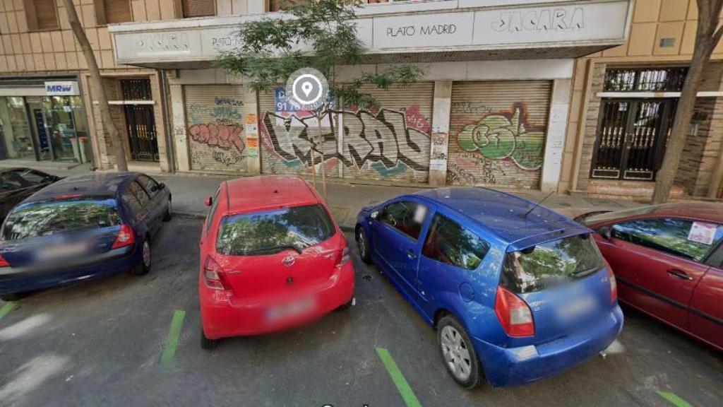 Imagen de la antigua discoteca Jácara en la calle Príncipe de Vergara de Madrid.