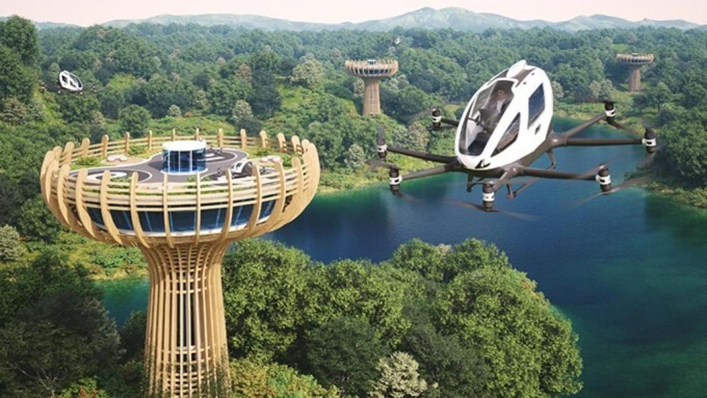 Vertipuerto y eVTOL de EHang