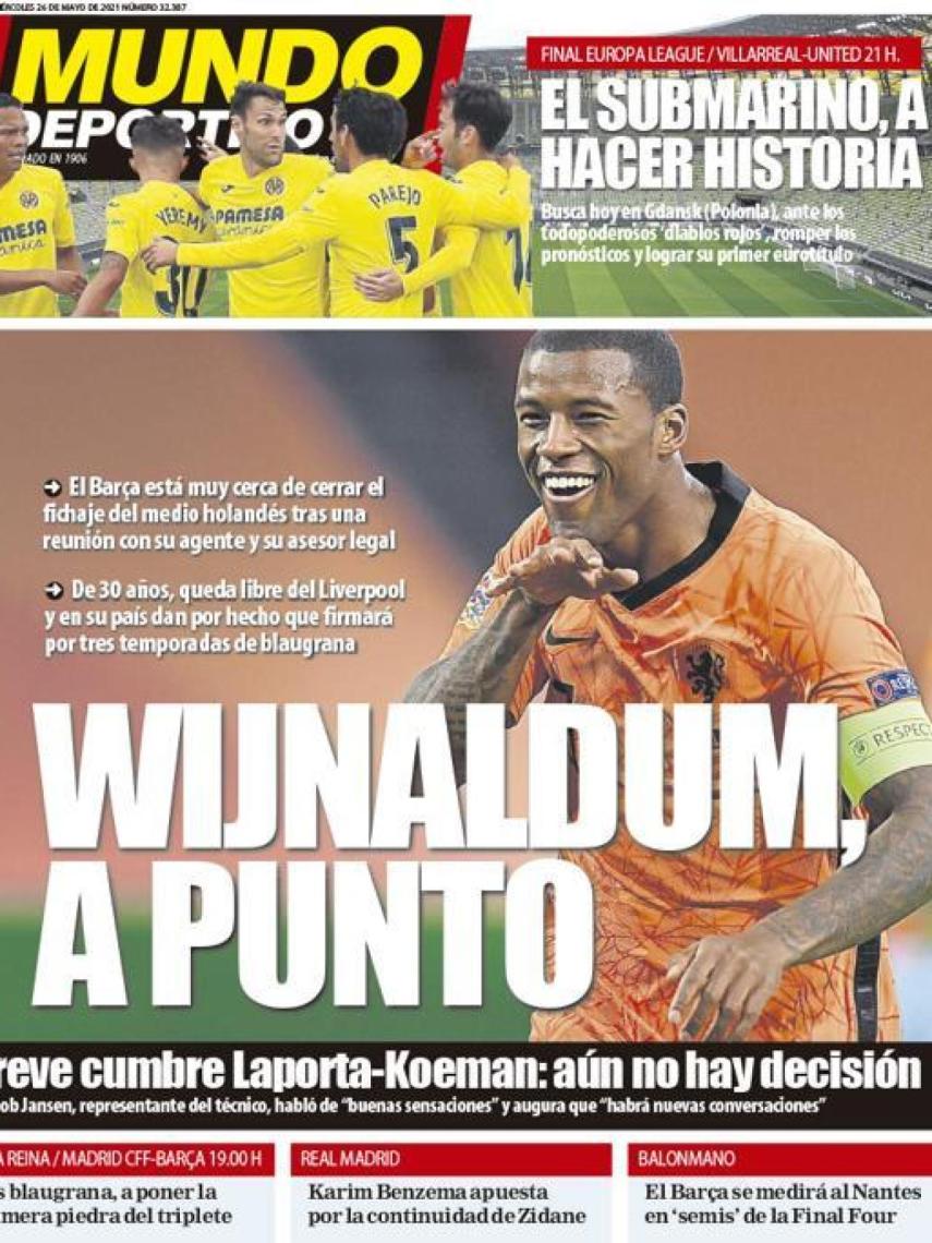 Portada Mundo Deportivo