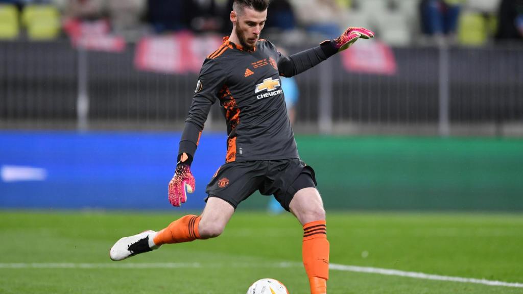 David de Gea, en un partido del Manchester United