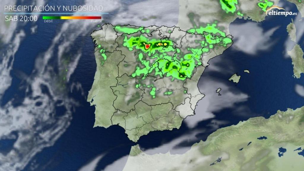 Precipitaciones previstas para el último fin de semana de mayo.