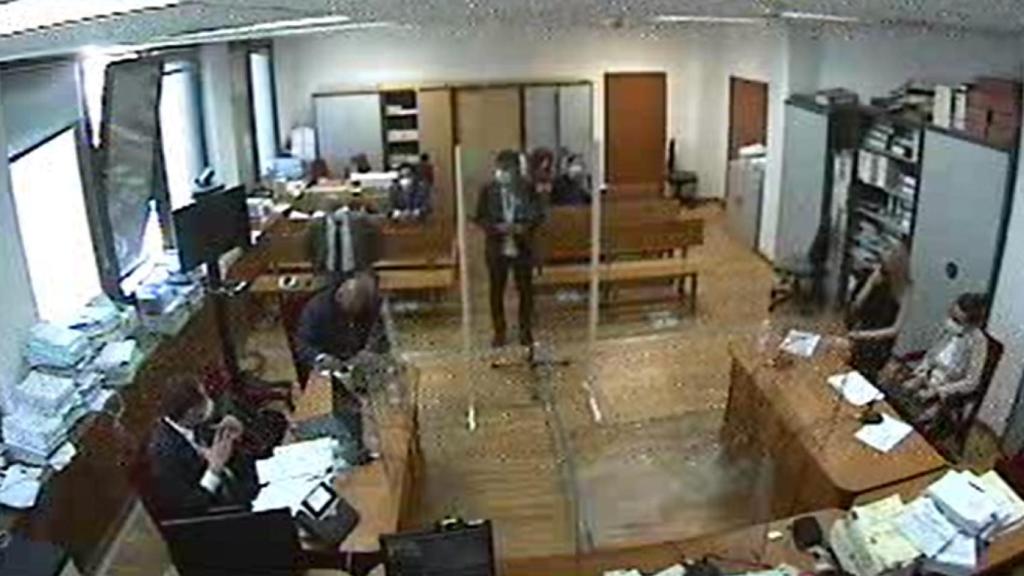 El empleado de Podemos Javier Ibáñez López, el pasado día 7 ante el juez del 'caso Neurona'.