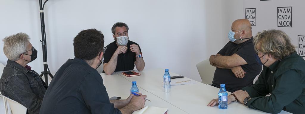 Raül Llopis en la reunión preparatoria del Museo Camilo Sesto.