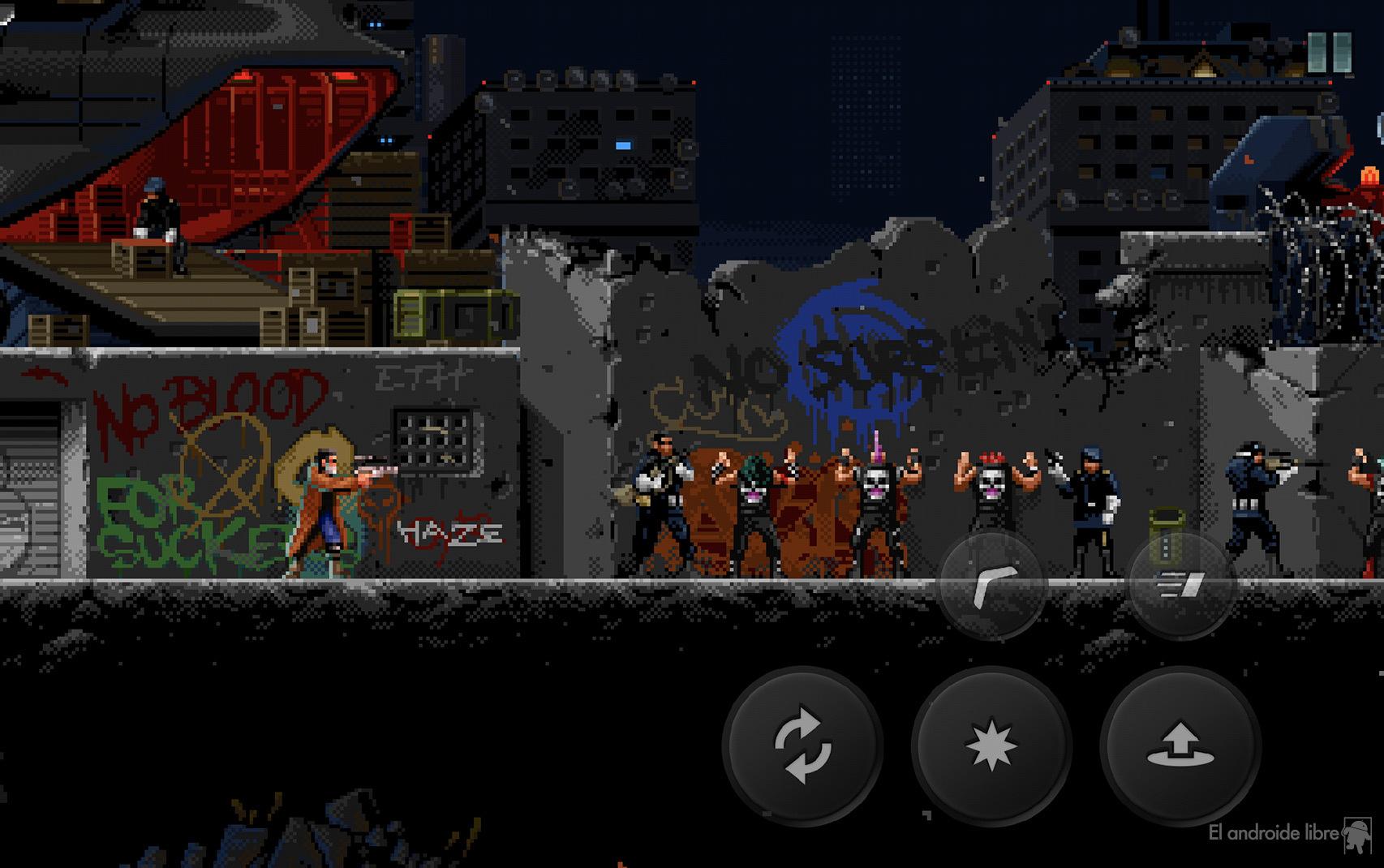 Pixel art de Huntdown