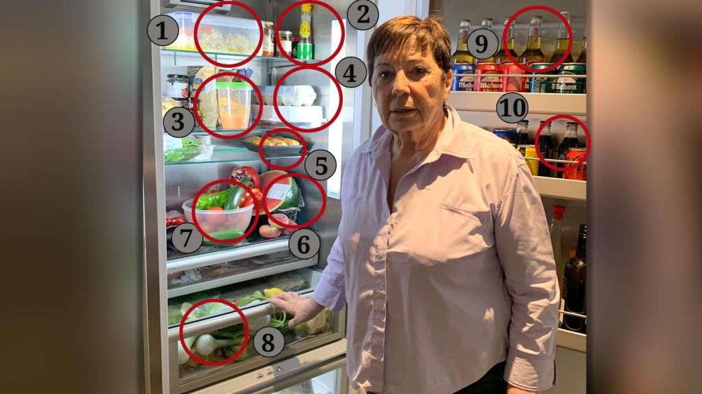 Celia Villalobos abre su nevera a EL ESPAÑOL.