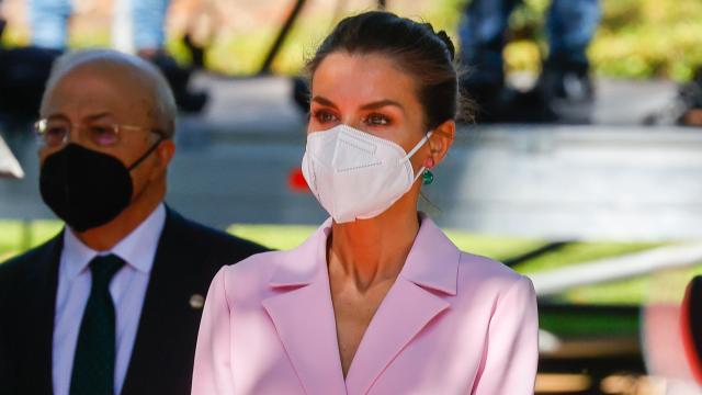 La reina Letizia durante el acto central del Día de las Fuerzas Armadas.