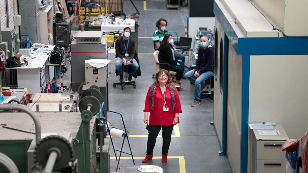 Parte del equipo de Alina Agüero en el INTA.