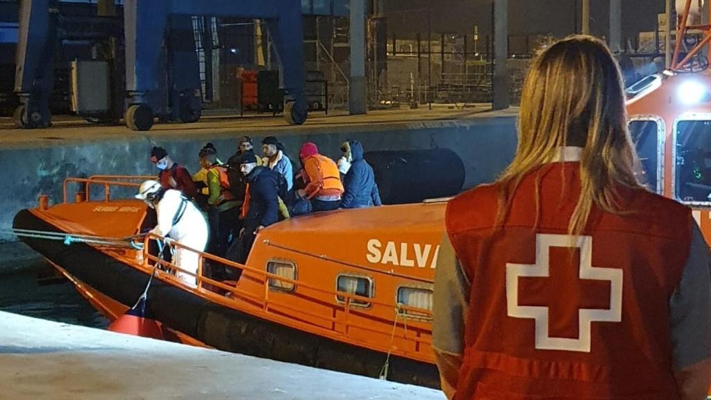 Recepción de una patera el pasado 30 de octubre de 2020