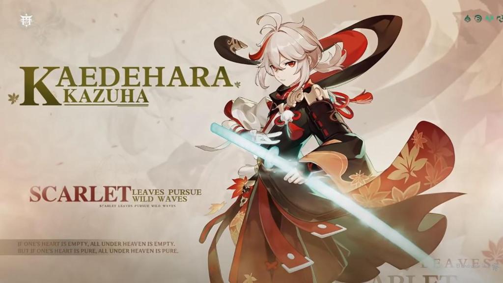 Kazuha en Genshin Impact