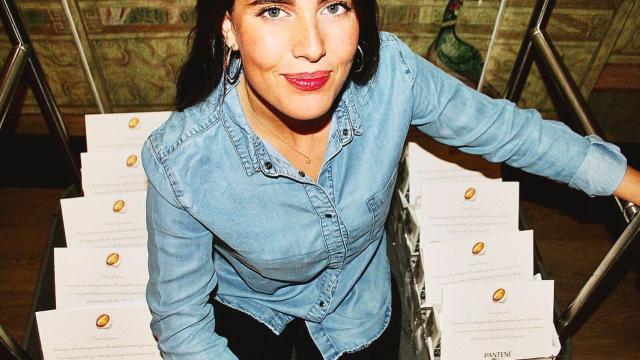 Blanca Barrera Cuadra en un posado para su cuenta de Instagram.