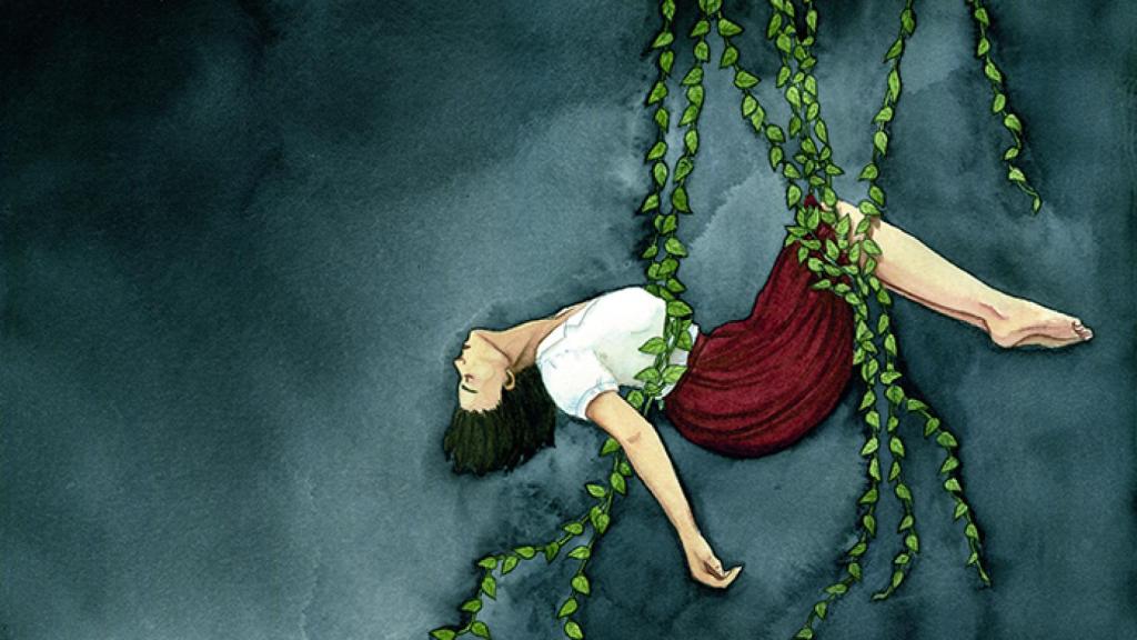 Ilustración de Raquel Lagartos para 'Dicen que no hablan las plantas'