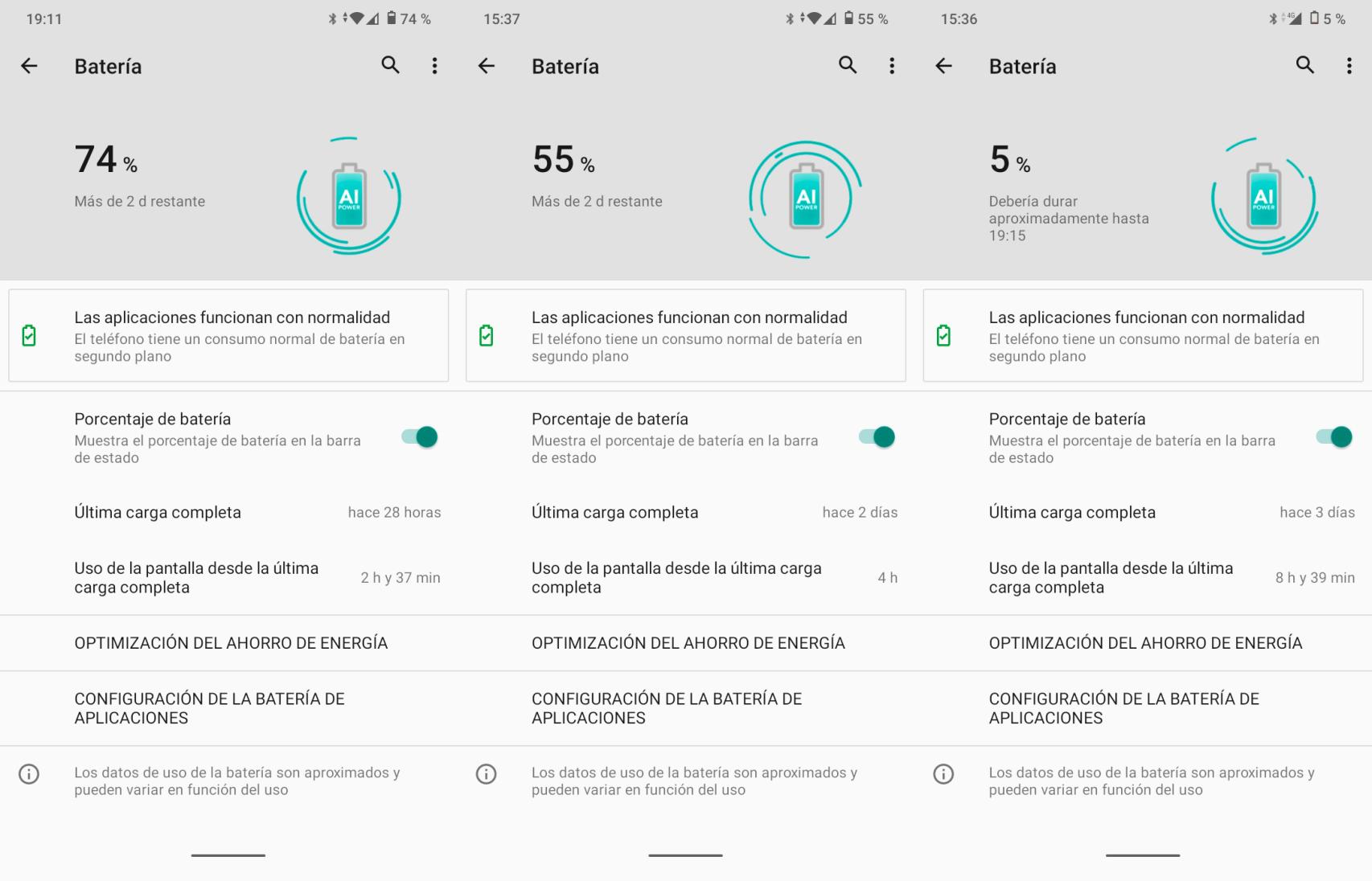 Batería en el Wiko Power U30