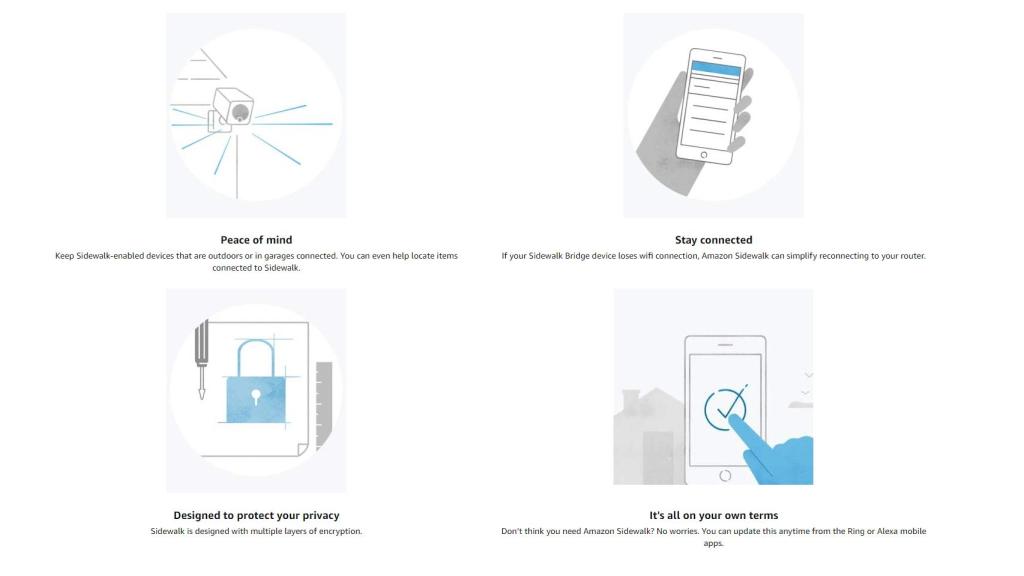 Amazon Sidewalk también tiene una serie de ventajas.