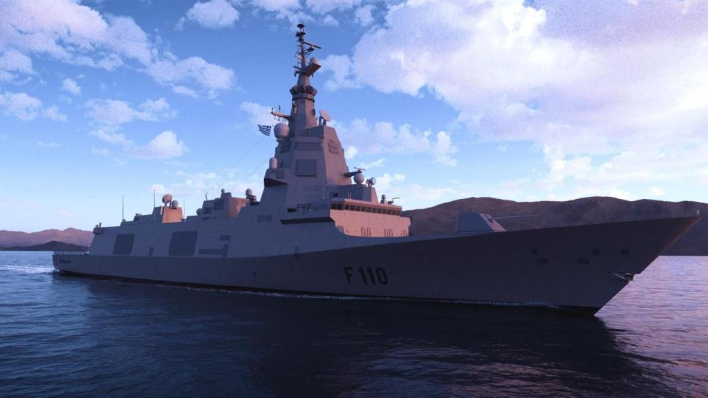 Recreación virtual de las fragatas F-110.