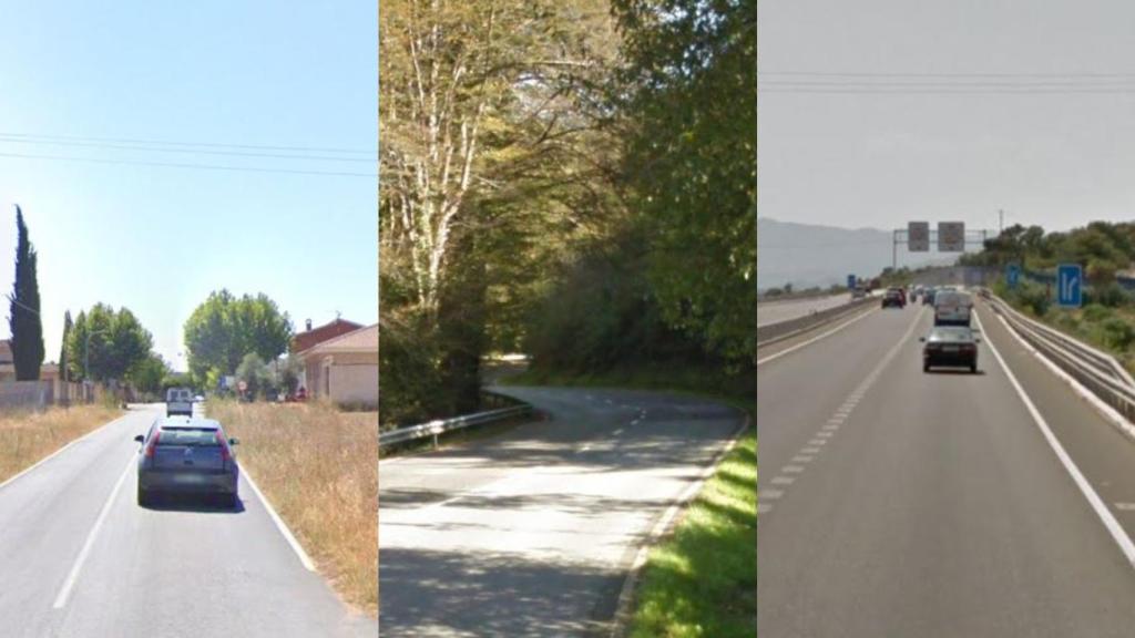 Los lugares donde han ocurrido los tres atropellos mortales.